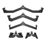 LAT Pulldown Attachments, Cable Machine Rowing T-bar V-bar 5 Set, Tricep Pull Down Bar, Back Strength Training Rubber Coated Han