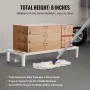 aluminiumsstativ, 48" x 20" kommercielt madgulvstativ, 8" fra