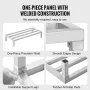 Aluminum Dunnage Rack, 48” x 20” Commercial Food Floor Rack, 8” Off the Floor, 1800 lbs Capacity All-Welded Aluminum Storage Rac