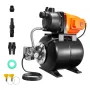 745 W(1 HP) Shallow Well Pump with Pressure Tank, 63 L/min(1000 GPH), Automatic Irrigation Water Booster Pump with 50 m(164 ft) 