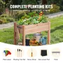 Træhøjbed plantekasse 91x43x81 cm blomster grøntsager urter