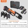 VEVOR Press Tool and Battery Kit, Pro Press Tool, Electric Pipe Crimping Tool with V15, V22, V28 Jaws, Press Tool Kit with 2pcs 