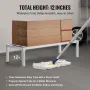 aluminiumsstativ, 48" x 20" kommercielt madgulvsstativ, 12" fra