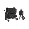 Wagon Stroller for 4 Kids Push Pull Collapsible Stroller 330LBS Loading