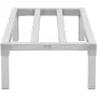aluminiumsstativ, 48" x 20" kommercielt madgulvsstativ, 12" fra