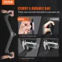 VEVOR LAT Pulldown Attachments, Cable Machine Rowing T-bar V-bar 5 Set, Tricep Pull Down Bar, Back Strength Training Rubber Coat
