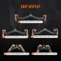 LAT Pulldown Attachments, Cable Machine Rowing T-bar V-bar 5 Set, Tricep Pull Down Bar, Back Strength Training Rubber Coated Han