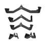 LAT Pulldown Attachments, Cable Machine Rowing T-bar V-bar 5 Set, Tricep Pull Down Bar, Back Strength Training Rubber Coated Han