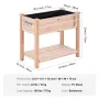 Raised Garden Bed, 33.9 x 18.1 x 30 inch Wooden Planter Box, Elevated Outdoor Planting Boxes with Legs, for Growing Flowers/Vege