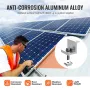 VEVOR solpanelmonteringsbeslag, solpanelmonteringssæt med 4 x 30" aluminiumsskinner, 4 endeklemmer og 2 milde klemmer, Solar Pa