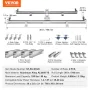 Solar Panel Mounting Brackets, Solar Panel Mount Kit with 4 x 30" Aluminum Rails, 4 End Clamps and 2 Mild Clamps, Solar Panel Mo