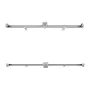 Solar Panel Mounting Brackets, Solar Panel Mount Kit with 4 x 30" Aluminum Rails, 4 End Clamps and 2 Mild Clamps, Solar Panel Mo