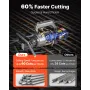 Electric Hydraulic Rebar Cutter, 1000W Portable Rebar Cutter, Cutting up to 5/8 Inch (4-16mm) 5 Rebar within 2 Seconds, High Pow