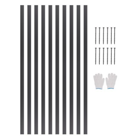 Metallandskab kanter 10pakker 60in rustbestandig bøjelig til gårdhave