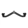 LAT Pulldown Attachment, Cable Machine Rowing V-bar Attachment, Tricep Pull Down Bar, Back Strength Training Rubber Coated Handl