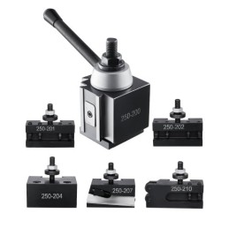 Quick Change Tool Post Set 6 Pcs Lathe Tool Holders for 10"-15" Mini Lathe