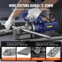 Electric Hydraulic Rebar Cutter, 1700W Portable Rebar Cutter, Cutting up to 1 Inch 8 (5-25mm) Rebar within 4 Seconds, High Power