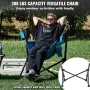 VEVOR Reclining Camping Chair, 300 lbs Load Camping Hammock Chair, Rocking Lounge Folding Chair with Cup Holder Storage Bag Head