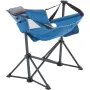 Reclining Camping Chair, 300 lbs Load Camping Hammock Chair, Rocking Lounge Folding Chair with Cup Holder Storage Bag Headrest &