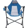 Reclining Camping Chair, 300 lbs Load Camping Hammock Chair, Rocking Lounge Folding Chair with Cup Holder Storage Bag Headrest &