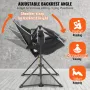 VEVOR Reclining Camping Chair, 300 lbs Load Camping Hammock Chair, Rocking Lounge Folding Chair with Cup Holder Storage Bag Head
