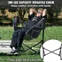 VEVOR Reclining Camping Chair, 300 lbs Load Camping Hammock Chair, Rocking Lounge Folding Chair with Cup Holder Storage Bag Head