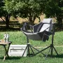 VEVOR Reclining Camping Chair, 300 lbs Load Camping Hammock Chair, Rocking Lounge Folding Chair with Cup Holder Storage Bag Head