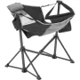 Reclining Camping Chair, 300 lbs Load Camping Hammock Chair, Rocking Lounge Folding Chair with Cup Holder Storage Bag Headrest &