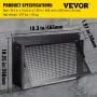 VEVOR Crawl Space Flood Vent Foundation Flood Vent 8"Height x 16"Width Wall Vent