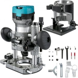 Router Tool, 710W Wood Router, Router for Woodworking w/ Three Router Collets, Wood Router Tool w/ Tilt & Plunge Base,