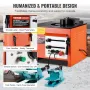 VEVOR Benchtop elektrisk armeringsbøjning, 1700 W kraftig hydraulisk armeringsbøjningsmaskine, 3 bøjningsvinkler op til 1 i 8