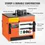 VEVOR Benchtop elektrisk armeringsbøjning, 1700 W kraftig hydraulisk armeringsbøjningsmaskine, 3 bøjningsvinkler op til 1 i 8