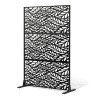 Metal Privacy Screen 47" x 72" Outdoor Privacy Screens & Panels Black