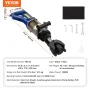 Electric Hydraulic Rebar Bender, 1500W Portable Rebar Bending Machine, Bending up to 3/4 Inch 6 (6-20mm) within 4 Seconds, High 