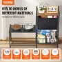 VEVOR Pet Feeding Station with Storage, Elevated Dog Bowls, Raised Dog Bowl Stand, Dog Food Storage and Feeder Station with Stor