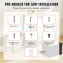 Pet Feeding Station with Storage, Elevated Dog Bowls, Raised Dog Bowl Stand, Dog Food Storage and Feeder Station with Storage Sh