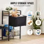 Pet Feeding Station with Storage, Elevated Dog Bowls, Raised Dog Bowl Stand, Dog Food Storage and Feeder Station with Storage Sh