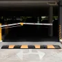 Modular Rubber Speed Bump Driveway Cable Protector Ramp 6FT with 2 Channel 185x31x5.5 cm