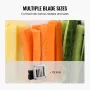 French Fry Cutter, Potato Slicer with 1/2-Inch Stainless Steel Blade, Manual Potato Cutter Chopper with Suction Cups, Great for 