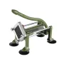 French Fry Cutter, Potato Slicer with 1/2" 3/8" 1/4" Stainless Steel Blades, Manual Potato Cutter Chopper with Suction Cups, Gre