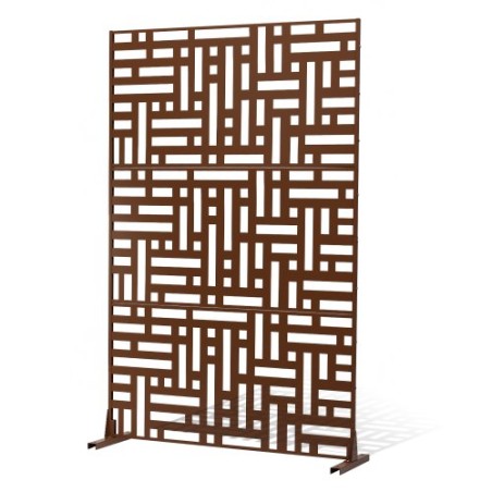 Metal Privacy Screen 36 "X 72" udendørs privatlivsskærme og paneler Brown