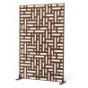 Metal Privacy Screen 36" x 72" Outdoor Privacy Screens & Panels Brown