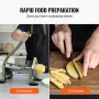 pommes fritesskærer, kartoffelskæremaskine med 1/2-tommer og