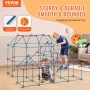 Telt Fort Building Kit til børn Stam Construction Toy Set Castle 180stk