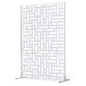 Metal Privacy Screen 47 "x 76" udendørs privatlivsskærme og paneler Hvid