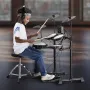 Electric Drum Set, 15 Drum Kits & 150 Sounds Electronic Drum Kit, USB MIDI Supported 8 in Quiet Mesh Snare Electric Drum Set wit