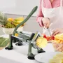 VEVOR French Fry Cutter, Potato Slicer with 3/8-Inch Stainless Steel Blade, Manual Potato Cutter Chopper with Suction Cups, Grea
