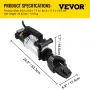 Electric Hydraulic Rebar Bender, 1500W Portable Rebar Bending Machine, Bending up to 1 Inch 8 (10-25mm) Rebar within 4 Seconds, 
