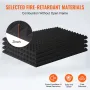 VEVOR akustiske skumpaneler, 4 pakke 48 x 24 x 2 tommer, pyramidedesignede lydtætte vægpaneler, brandsikre akustiske paneler, så
