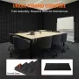 Acoustic Foam Panels, 4 Pack 48 x 24 x 2 inches, Pyramid Designed Soundproof Wall Panels,Fire-Resistant Acoustic Panels,Sound Da